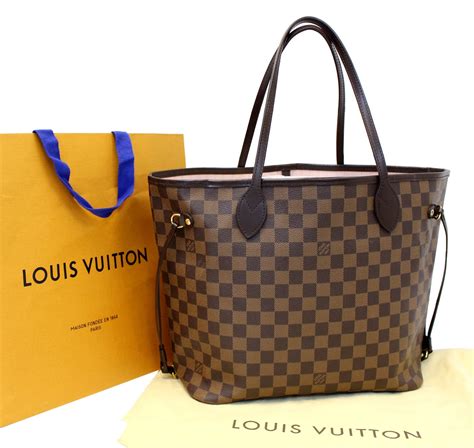 louis vuitton neverfull mm damier ebene rose ballerine|louis vuitton damier ebene geronimos.